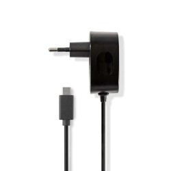 Nedis WCHAU484AWT - Síťová Nabíječka | 15 W | Funkce rychlého nabíjení | 1x 3.0 A | 1 výstup | USB-C (Pevný) kabel | 1.50 m | Če