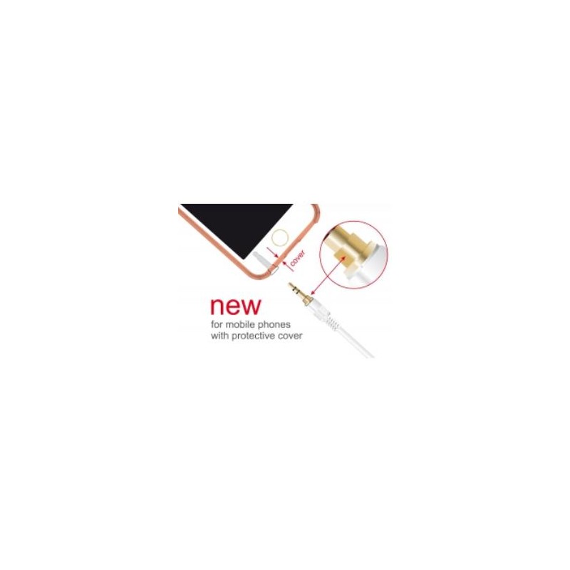 Delock Stereo Jack prodlužovací kabel 3,5 mm 3 pin samec na samici 1 m bílá