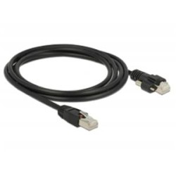 Delock Kabel RJ45 samec RJ45 samec se šroubky Cat.6 SSTP 2 m