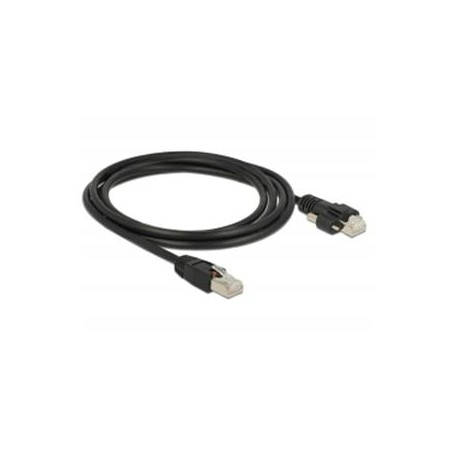 Delock Kabel RJ45 samec RJ45 samec se šroubky Cat.6 SSTP 2 m