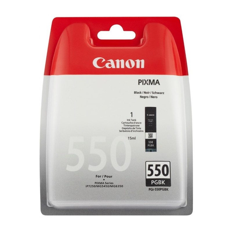 Canon CARTRIDGE PGI-550PGBK pigmentová černá pro Pixma iP, Pixma iX, Pixma MG a Pixma MX 6850, 725x, 925, 8750, 5450, 5550