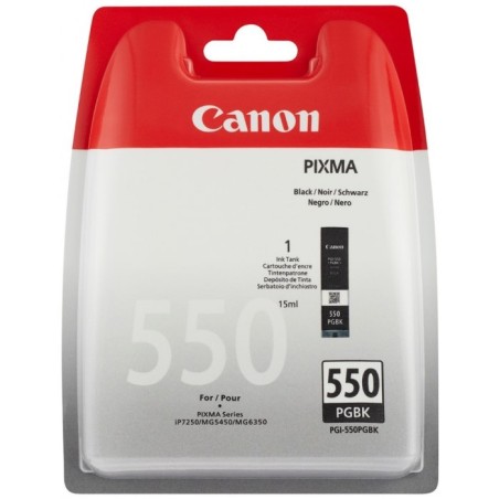 Canon CARTRIDGE PGI-550PGBK pigmentová černá pro Pixma iP, Pixma iX, Pixma MG a Pixma MX 6850, 725x, 925, 8750, 5450, 5550