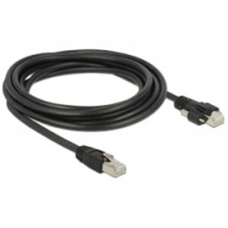 Delock Kabel RJ45 samec RJ45 samec se šroubky Cat.6 SSTP 3 m