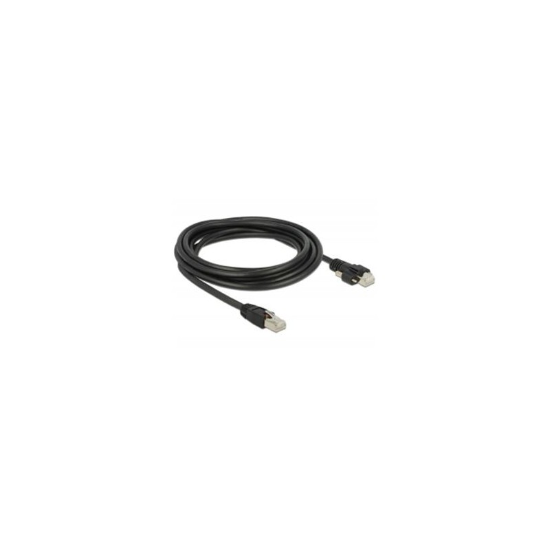 Delock Kabel RJ45 samec RJ45 samec se šroubky Cat.6 SSTP 3 m