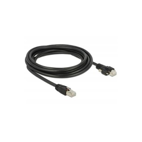 Delock Kabel RJ45 samec RJ45 samec se šroubky Cat.6 SSTP 3 m