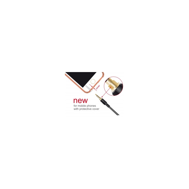 Delock Stereo Jack prodlužovací kabel 3,5 mm 4 pin samec na samici 2 m černý