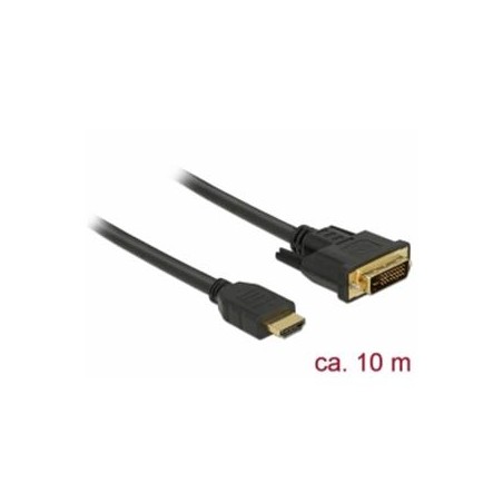 Delock Kabel HDMI na DVI 24+1 obousměrný 10 m