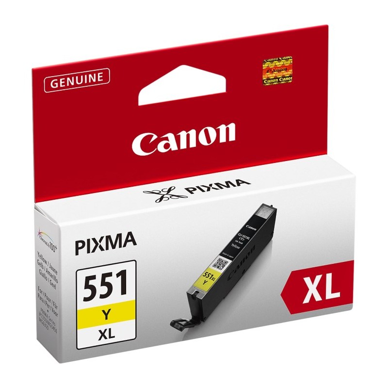 Canon CARTRIDGE CLI-551Y XL žlutá pro Pixma iP, Pixma iX, Pixma MG a Pixma MX 6850, 725, 7250, 925, 8750, 5450, 5550, 5650