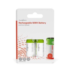 Nedis BANM40HR142B - Dobíjecí Ni-MH Baterie C | 1.2 V | 4000 mAh | 2 kusů | Blistr