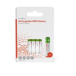 Nedis BANM7HR034B - Dobíjecí Ni-MH Baterie AAA | 1.2 V | 700 mAh | 4 kusy | Blistr