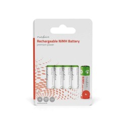 Nedis BANM20HR64B - Dobíjecí Ni-MH Baterie AA | 1.2 V | 2000 mAh | 4 kusy | Blistr