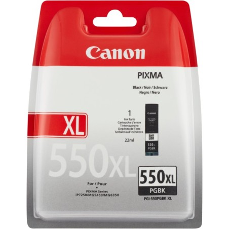 Canon CARTRIDGE PGI-550XL PGBK pigmentová černá pro PIXMA iP7250, iP8750, iX6850, MG5450, MG5x50, MG565x (500 str.)