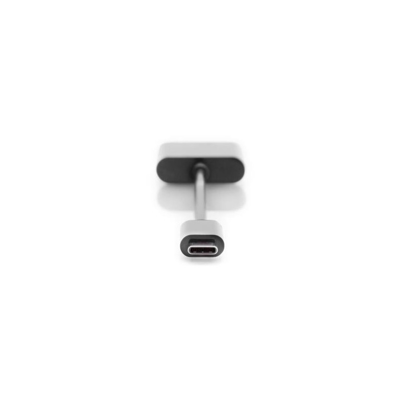 Digitus Rozbočovací kabel USB typu C, typ C - 3,5 mm + typ C M/F/F, 0,2 m, Gen2, 5A, 10 GB, Vers. 3,1, CE, bl
