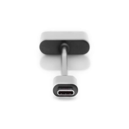 Digitus Rozbočovací kabel USB typu C, typ C - 3,5 mm + typ C M/F/F, 0,2 m, Gen2, 5A, 10 GB, Vers. 3,1, CE, bl