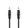 Nedis CAGB22000BK50 - Stereofonní Audio Kabel | 3,5mm Zástrčka - 3,5mm Zástrčka | 5 m | Černá barva