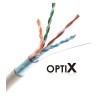 OPTIX FTP kabel (drát) Cat5e LSZH, 4páry bal.305m Premium AWG24 (0,51mm), oranžový