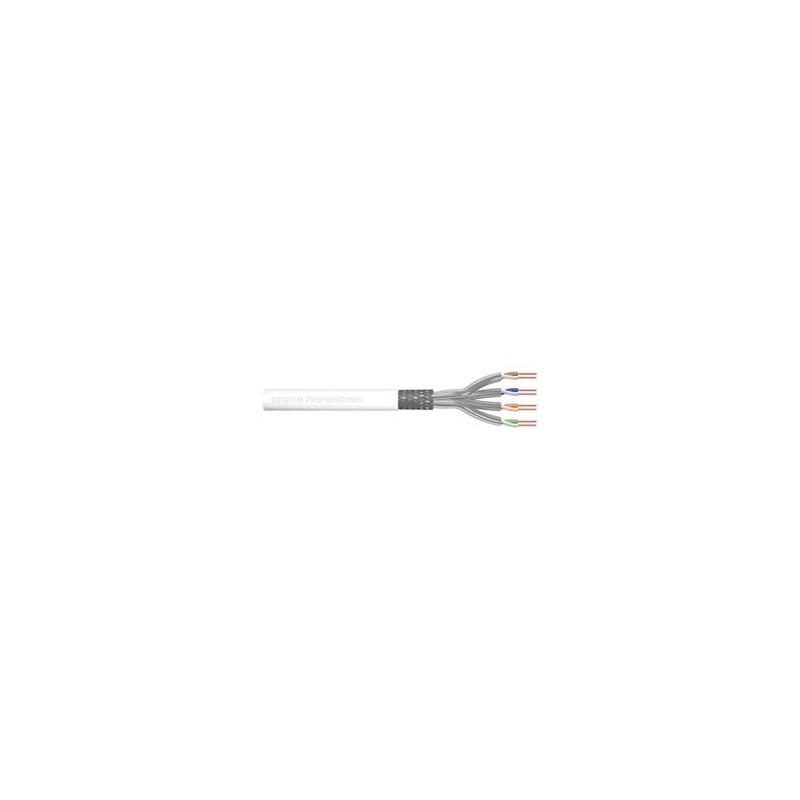 DIGITUS Instalační kabel CAT 7 S-FTP, 305 m, krabice, AWG 26/1, 600 MHz, Dca, LSZH-3, barva RAL9003