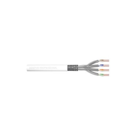 DIGITUS Instalační kabel CAT 7 S-FTP, 305 m, krabice, AWG 26/1, 600 MHz, Dca, LSZH-3, barva RAL9003
