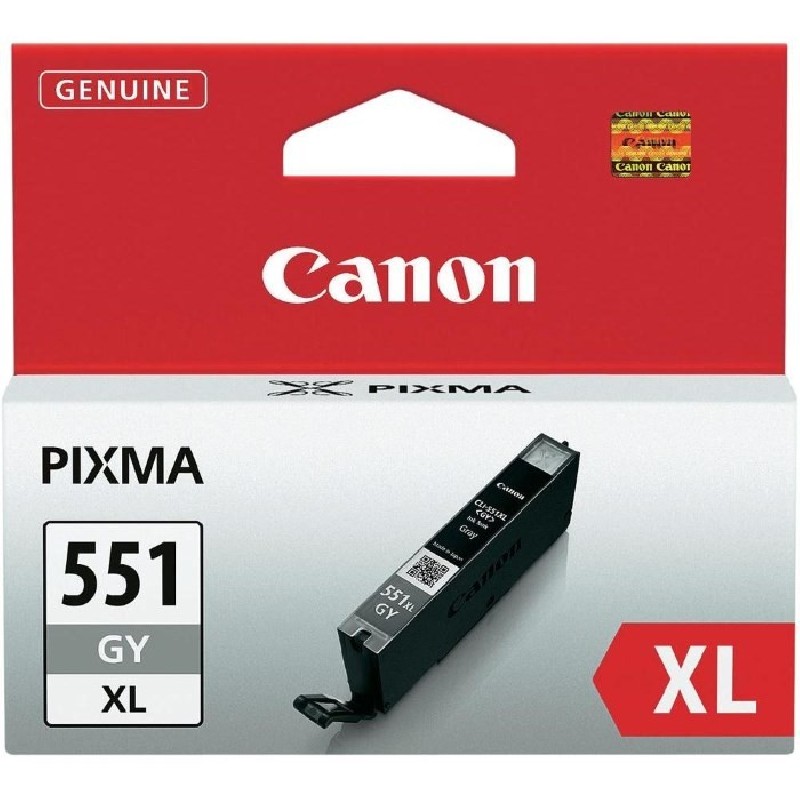 Canon CARTRIDGE PGI-551GY XL šedá pro Pixma iP, Pixma iX, Pixma MG a Pixma MX 725, 8750, 5450, 5650, 6350, 6450, 6650, 7150 a