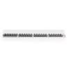 DIGITUS CAT 6A EA patch panel, stíněný, 24portový kryt proti prachu RJ45, 8P8C, 0,5U, šedý RAL 7035