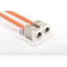 Digitus Konsolidační bod pro 2x Keystone Jacks čistě bílý, 2-port
