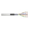 DIGITUS Patch kabel CAT 6 SF-UTP, surová délka 100 m, papírová krabička, AWG 26/7, LSZH, simplex, barva šedá