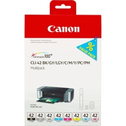 Canon CARTRIDGE CLI-42 BK/GY/LGY/C/PC/M/PM/Y MULTI-PACK 8ks pro PIXMA PRO-100, PRO-100S