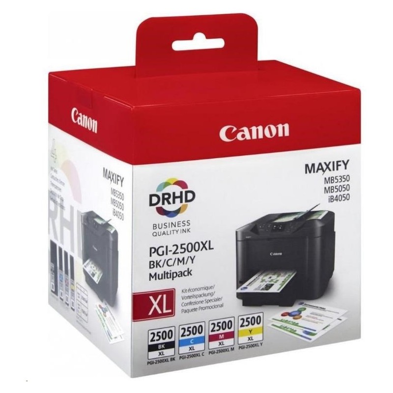 Canon CARTRIDGE PGI-2500XL multipack pro Maxify iB4050, iB4150, MB5050, MB515x, MB5350, MB545x (1295 str.)