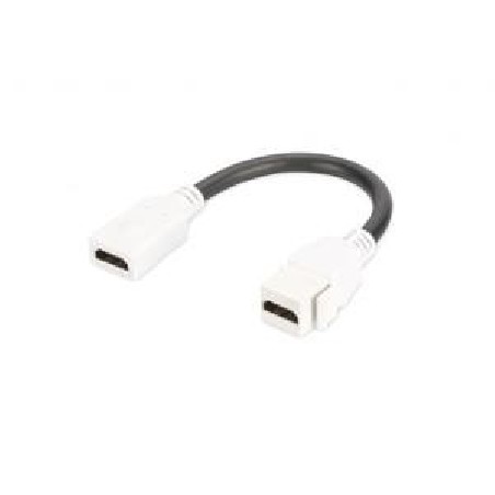 DIGITUS HDMI 2.0 Keystone Jack pro DN-93832, kabel 12 cm, čistě bílá (RAL 9003)HDMI 2.0 Keystone Jack pro DN-93832, kabel 12