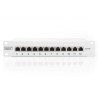 DIGITUS CAT 6, patch panel třídy E, stíněný, 12 portů RJ45 8P8C, LSA, 1U, 254 mm (10 "), montáž do stojanu, šedá