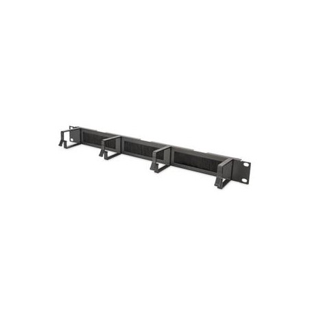 DIGITUS Professional Cable Management Panel with Brush Entries for 483 mm (19") Cabinets, 1U