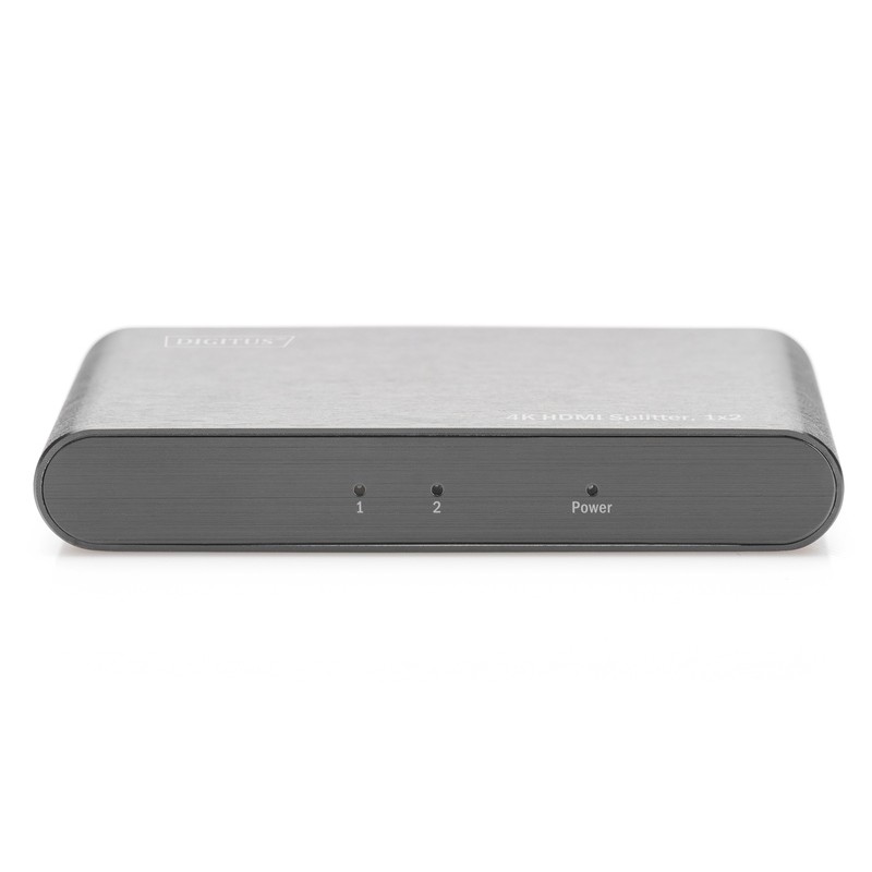 DIGITUS Rozbočovač 4K HDMI 2.0, 1x2 UHD 4K2K / 60 Hz,3D, vysokorychlostní HDMI, hliníkový kryt, černý