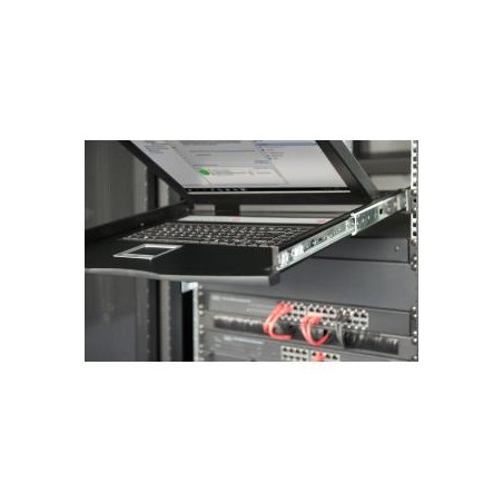 Digitus modularizovaná 48,3 cm (19 ") TFT konzole s 1 portem KVM, americká klávesnice, RAL 9005 černá barva