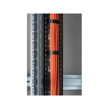 Digitus 42U vert. kabelový žlab pro síťové a serverové stojany 1650x130x25 mm, barva černá (RAL 9005)