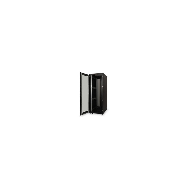 Digitus 36U serverový stojan, Unique Series, ocelové přední dveře 1785x600x1000 mm s plexi sklem, černé (RAL 9005)