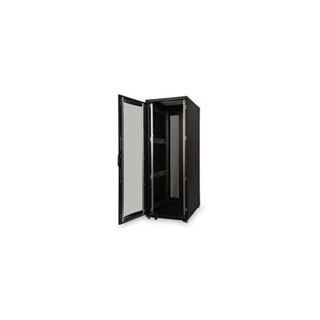 Digitus 36U serverový stojan, Unique Series, ocelové přední dveře 1785x600x1000 mm s plexi sklem, černé (RAL 9005)