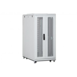 Digitus 26U serverový stojan, Unique Series, ocelové přední dveře 1340x600x1000 mm s plexi sklem, šedé (RAL 7035)