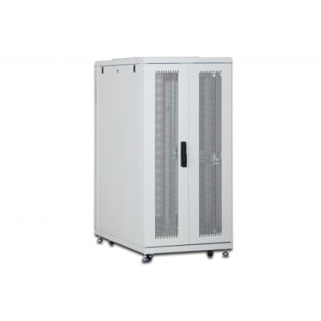 Digitus 26U serverový stojan, Unique Series, ocelové přední dveře 1340x600x1000 mm s plexi sklem, šedé (RAL 7035)