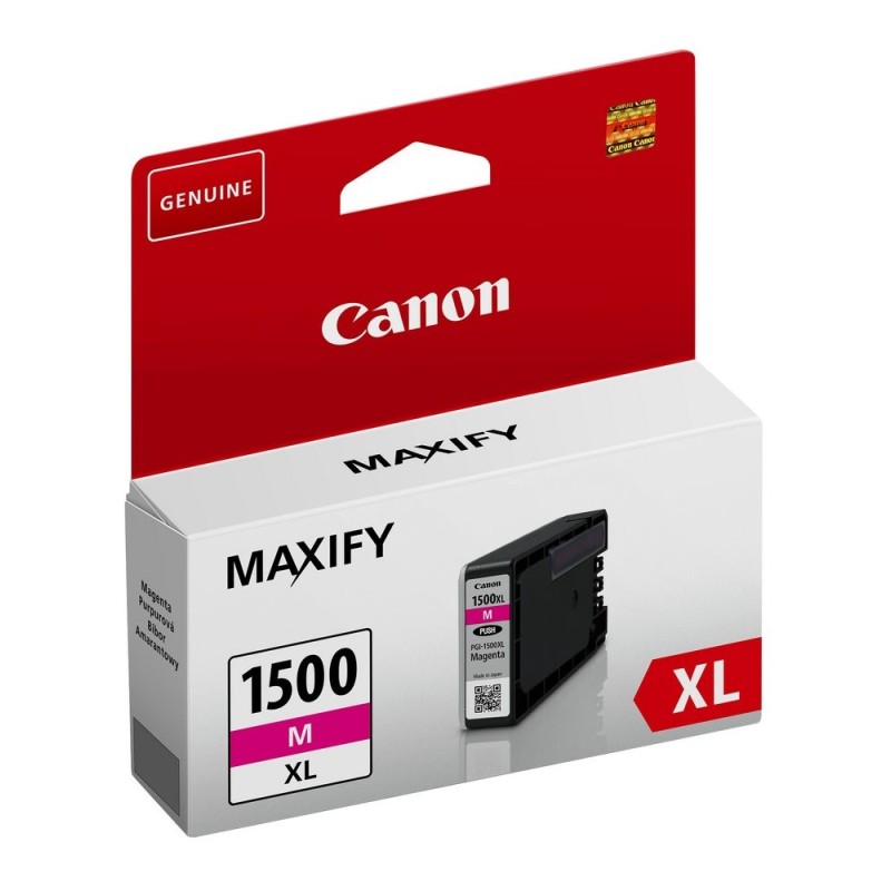 Canon CARTRIDGE PGI-1500XL M purpurová pro Maxify MB2050, MB2150, MB2350, MB2750 a MB2755 (780 str.)