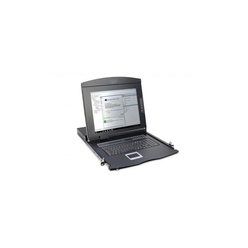 Digitus Modular console with 19" TFT (48,3cm), 8-port Cat.5 KVM & Touchpad, french keyboard