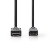 Nedis CVGB34500BK20 - Kabel High Speed HDMI s Ethernetem | HDMI Konektor - HDMI Mini Konektor | 2 m | Černá barva