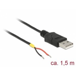 Delock Kabel USB 2.0 Typ-A samec 2 x dráty bez konektoru 1,5 m Raspberry Pi