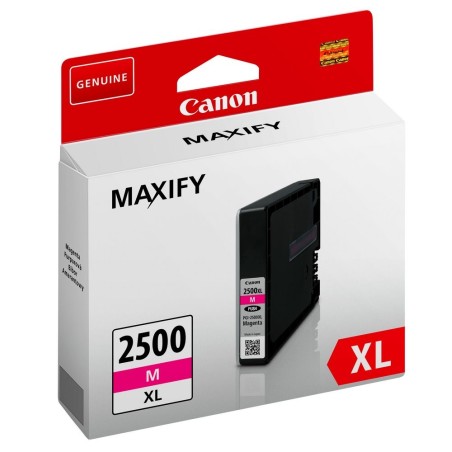Canon CARTRIDGE PGI-2500XL M purpurová pro Maxify iB4050, iB4150, MB5050, MB5150, MB5155, MB5350, MB5450 a MB5455 (1295 str.)