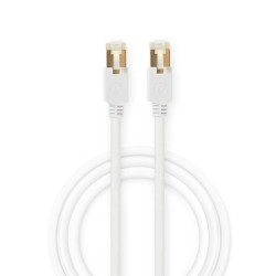 Nedis CCBW85221WT10 - CAT6 S/FTP Síťový Kabel | RJ45 (8P8C) Zástrčka – RJ45 (8P8C) Zástrčka | 1 m | Bílá barva