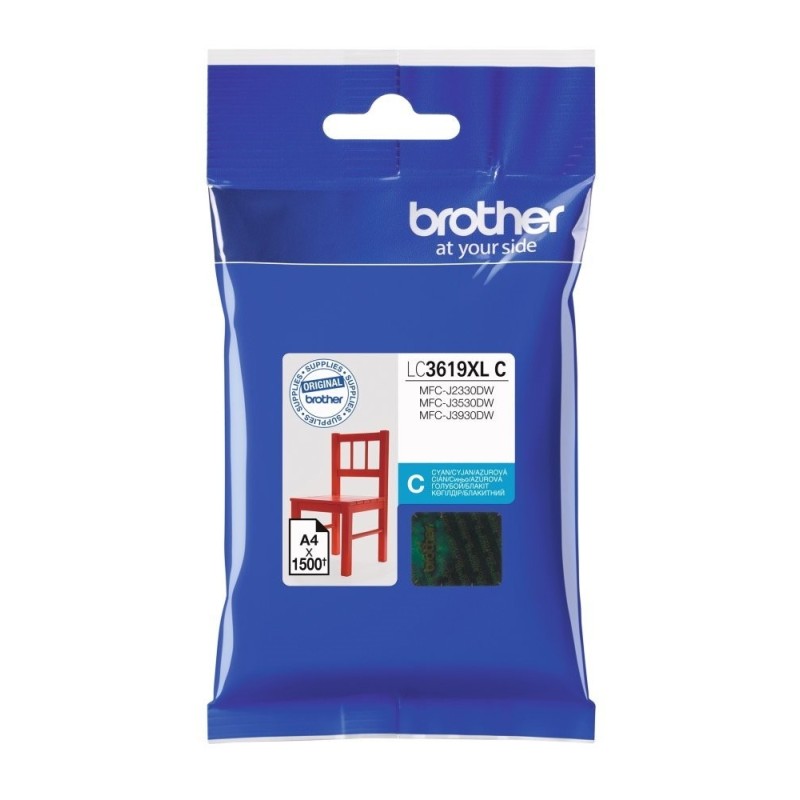 BROTHER INK LC-3619XLC azurový, cyan - 1300stran, J2330, J3530, J3930