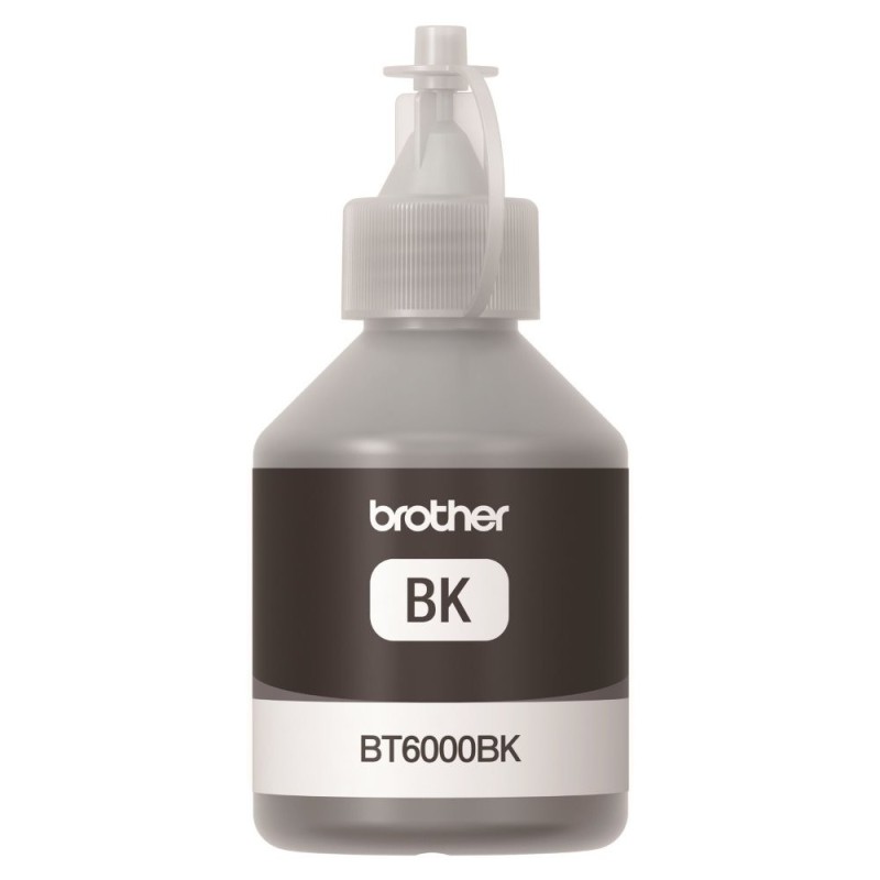 BROTHER INK BT-6000BK black pro T300, T500W, T700W, cca 6000 stránek, pigmentový - INKTANK