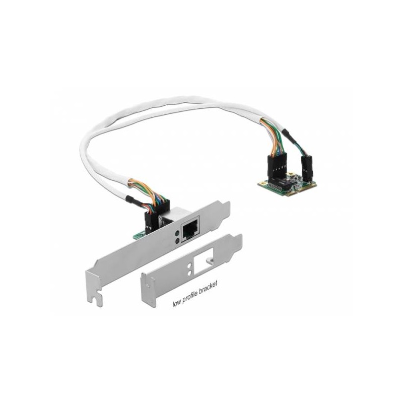 Delock Mini PCIe I/O PCIe half size 1 x Gigabit LAN Low Profile