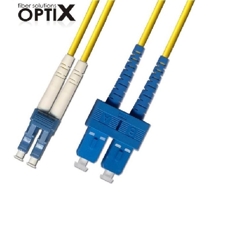 OPTIX LC-SC patch cord 09/125 10m duplex G657A 1,8mm