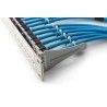DIGITUS Modulární propojovací panel, stíněný, 12 portů, 1U, 254 mm (10 "), montáž do stojanu, šedá RAL 7035