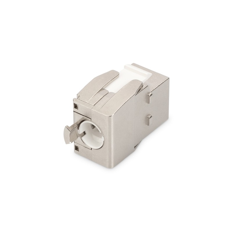 Digitus CAT 6A Keystone Jack, STP, tool free, dust cover smart cable manager, metal snap-in, set 24 pcs.